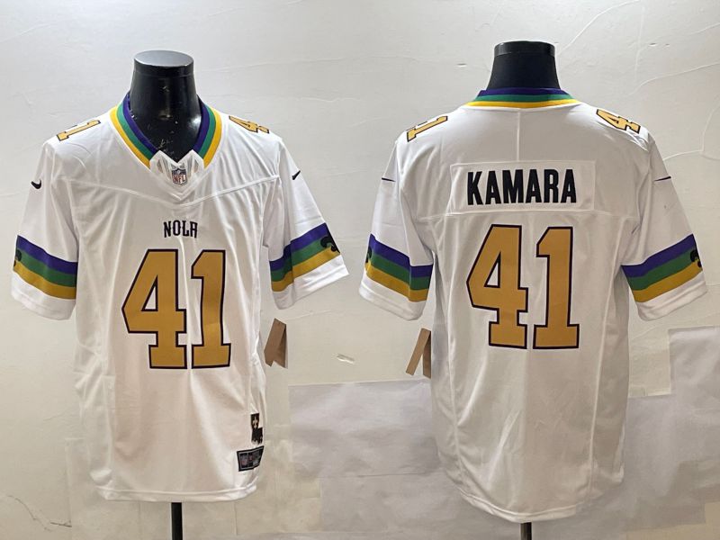Men New Orleans Saints #41 Kamara White three generations 2025 Nike Limited NFL Jersey style 5->new orleans saints->NFL Jersey